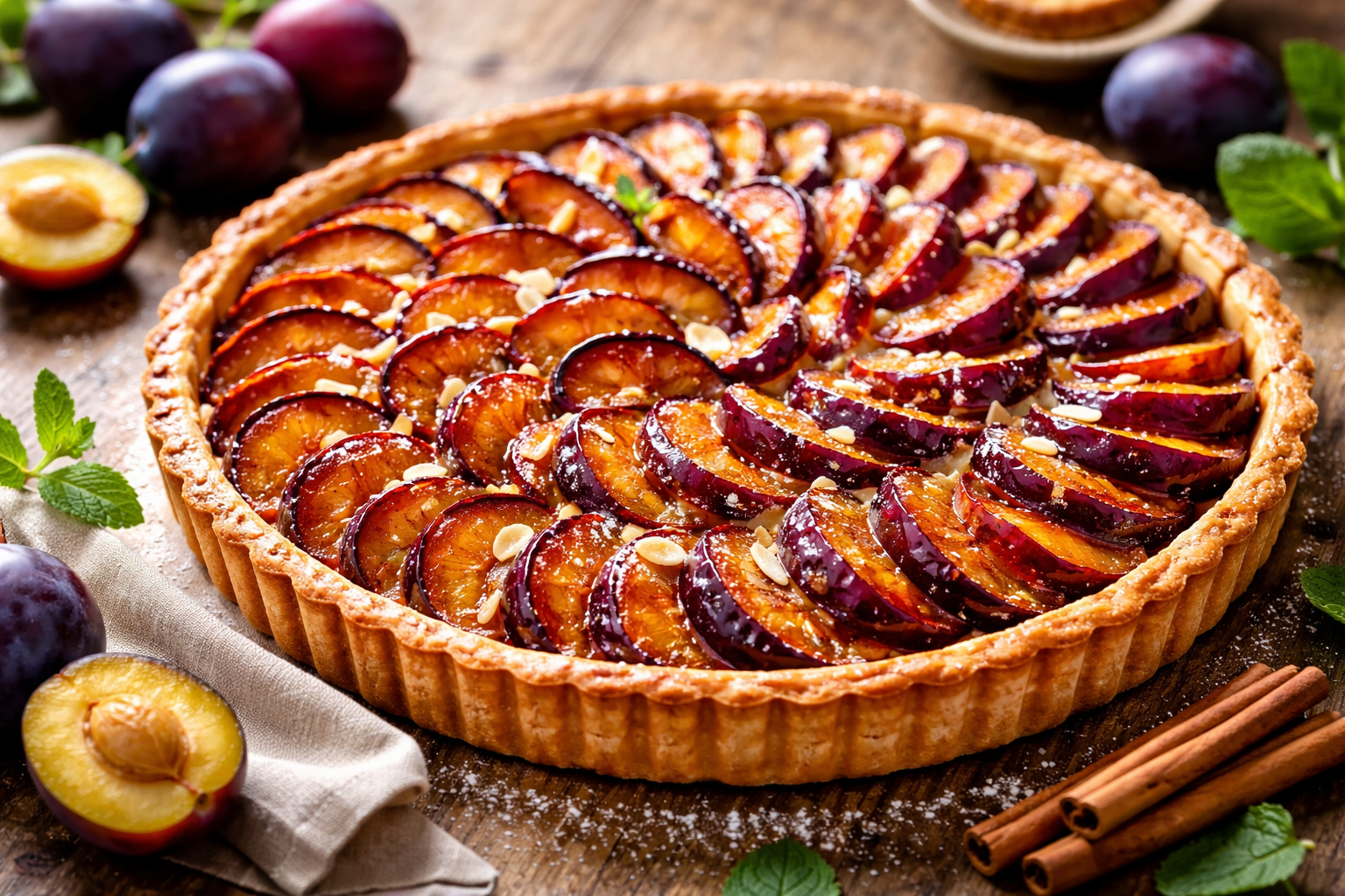 La tarte aux prunes à l’ancienne : secrets et tradition Sublimez la tarte aux prunes à l'ancienne : choisissez les meilleurs fruits et maîtrisez une pâte croustillante pour un dessert rustique inoubliable.