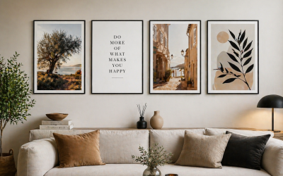 Comment disposer 4 cadres sur un mur : l&rsquo;art de l&rsquo;équilibre
