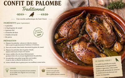 Comment faire le confit de palombe traditionnel en bocal