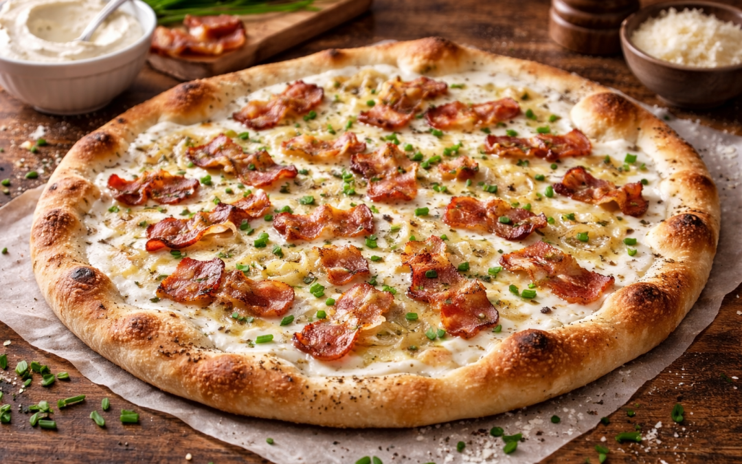 Pizza crème fraîche : le secret d&rsquo;une base onctueuse