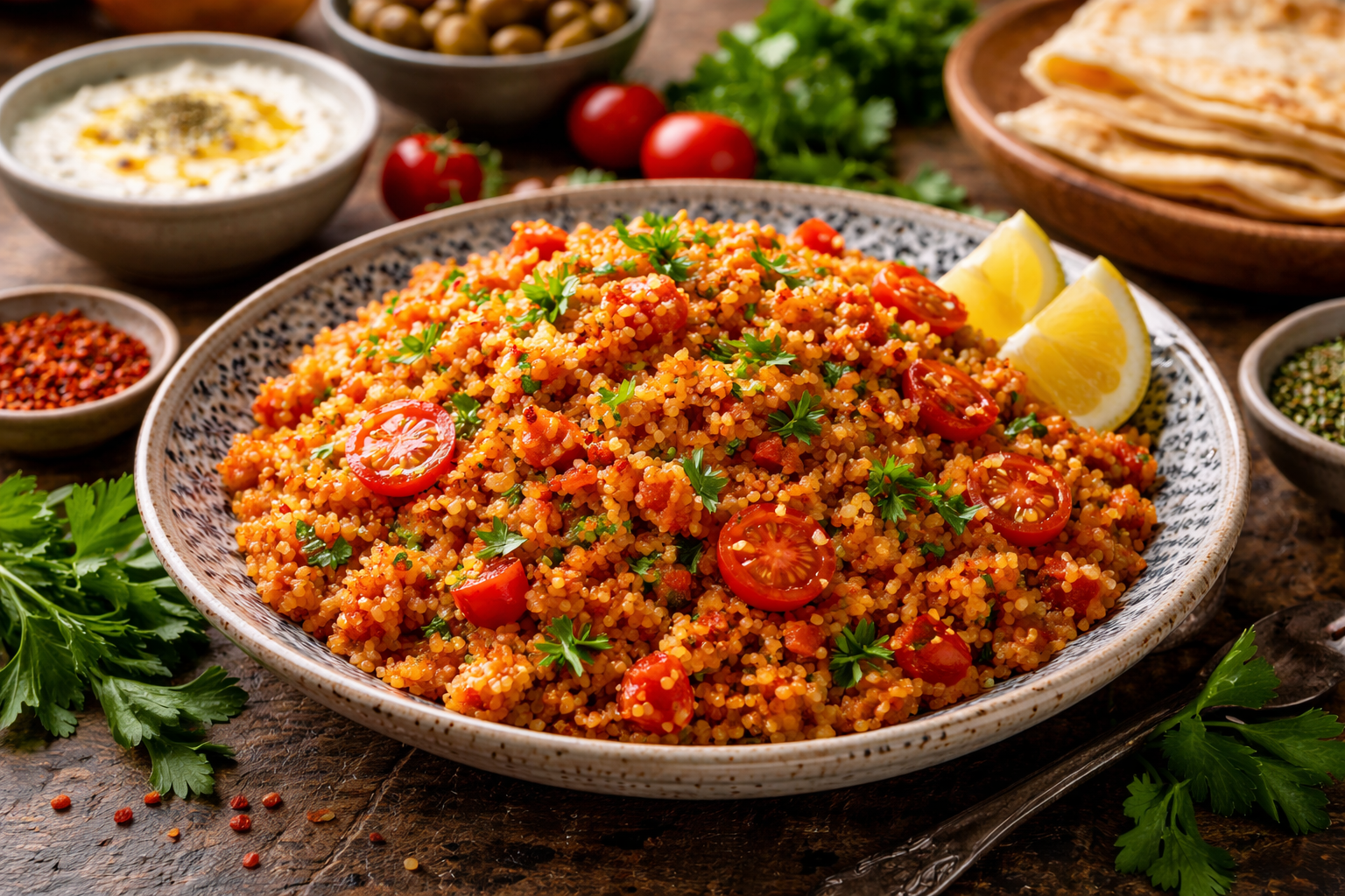 Réussir le boulgour turc : les secrets d’un pilaf parfait Réussissez votre boulgour turc grâce à nos astuces de cuisson pilaf. Maîtrisez le choix du grain, l'usage de la salça et le ratio d'eau pour un régal.