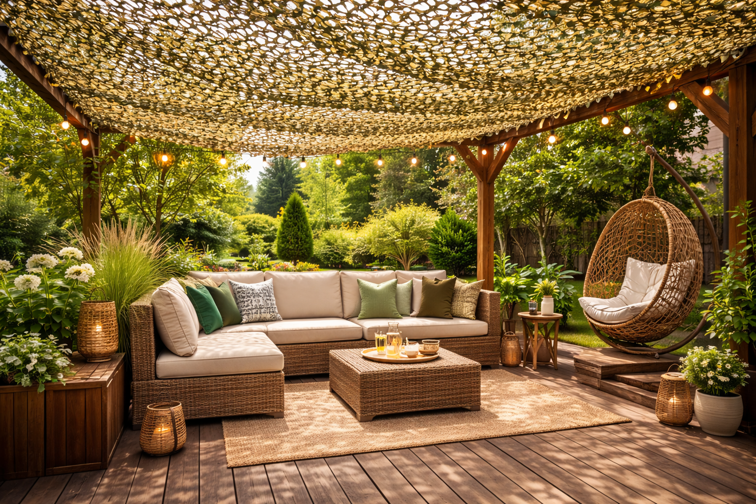 Découvrez comment installer un filet de camouflage sur une terrasse : fixations robustes, tension idéale et secrets d'expert pour un ombrage durable.