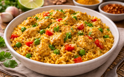 L&rsquo;art du riz au poulet curry : secret d&rsquo;une harmonie épicée