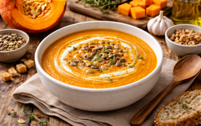 Réussir sa soupe au potimarron au Monsieur Cuisine