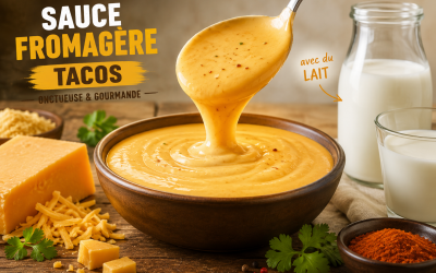 Sauce fromagère tacos avec du lait : l&rsquo;art de l&rsquo;onctuosité