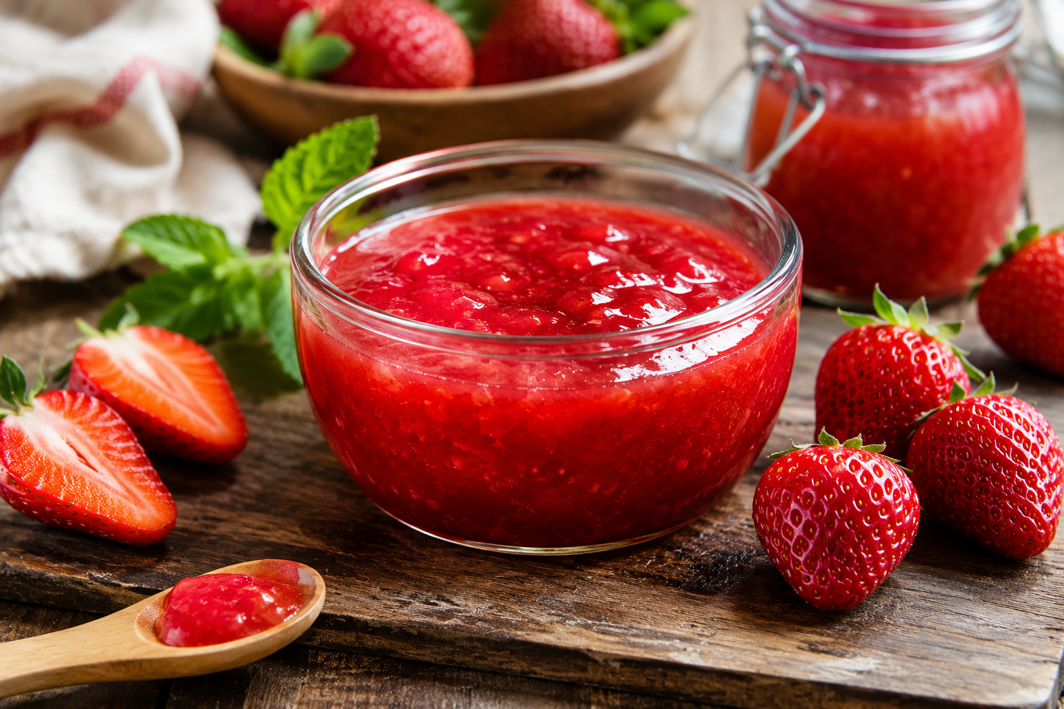 Sublimez vos desserts avec un coulis de fraise onctueux. Maîtrisez l'équilibre du sucre et l'éclat du citron pour un nappage digne d'un grand chef.