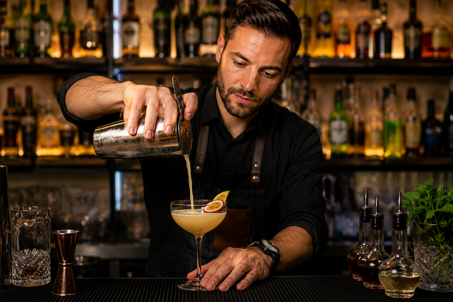 Découvrez l'art du Cocktail Madeleine en 2026 : une alliance d'Amaretto et de Cointreau pour une réminiscence absolue.