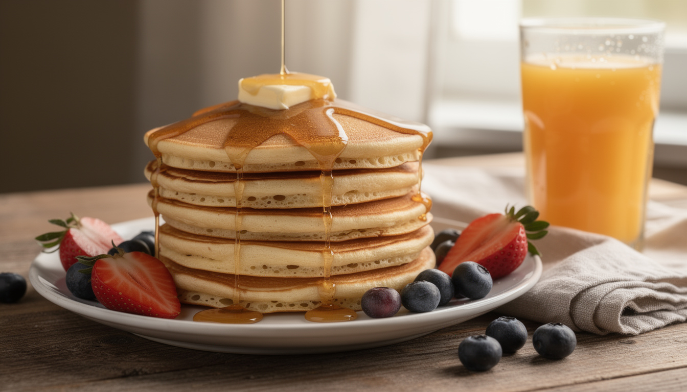 Recette facile de pancakes moelleux pour un petit déjeuner réussi découvrez une recette simple et rapide de pancakes moelleux pour un petit déjeuner parfait et gourmand. suivez nos conseils pour des pancakes légers et délicieux à chaque matin.