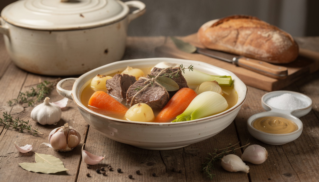 découvrez tout sur le pot au feu : recette traditionnelle, astuces pour réussir ce plat convivial et variantes savoureuses pour varier les plaisirs.