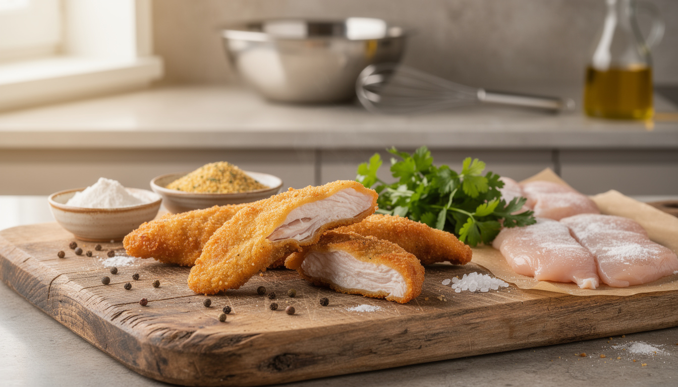 découvrez comment préparer des tenders de poulet croustillants et savoureux avec notre recette facile et rapide. parfaits pour un repas gourmand en famille ou entre amis.