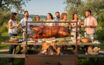 Comment réussir un cochon à la broche pour un repas convivial