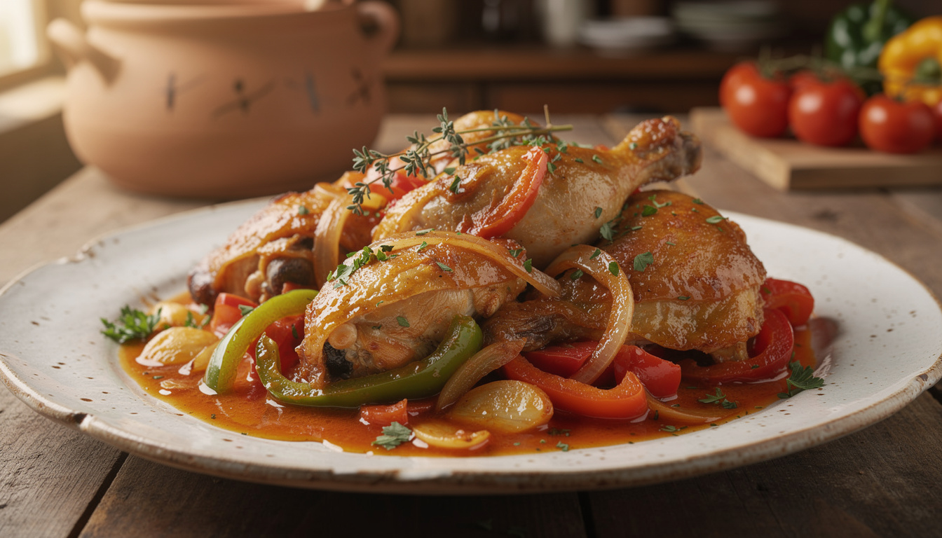 découvrez notre recette traditionnelle du poulet basquaise, accompagnée d'astuces simples pour réussir ce plat emblématique de la cuisine du sud-ouest de la france.
