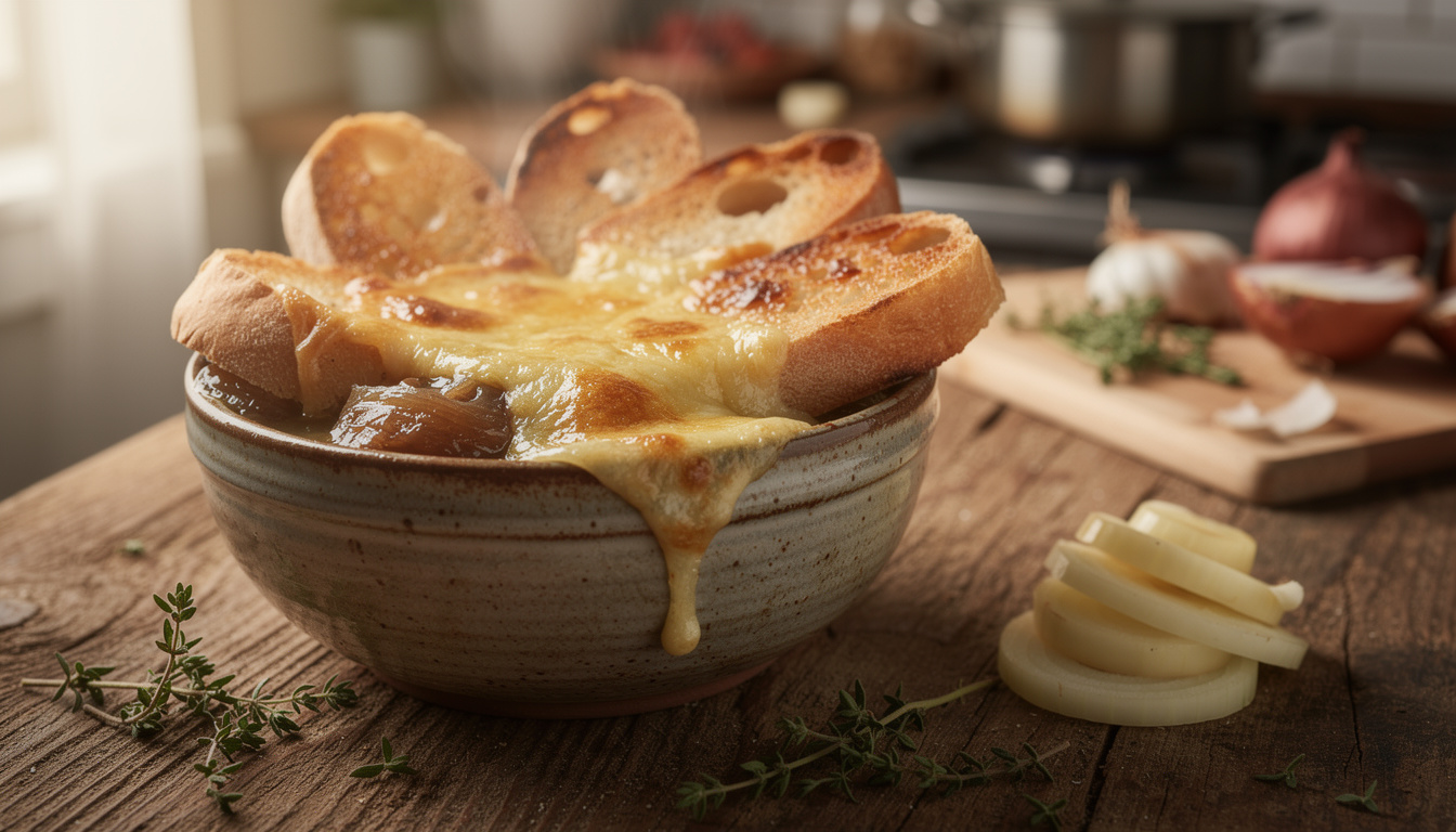 découvrez nos recettes et astuces pour préparer une soupe à l'oignon savoureuse et réussie, parfaite pour réchauffer vos soirées.